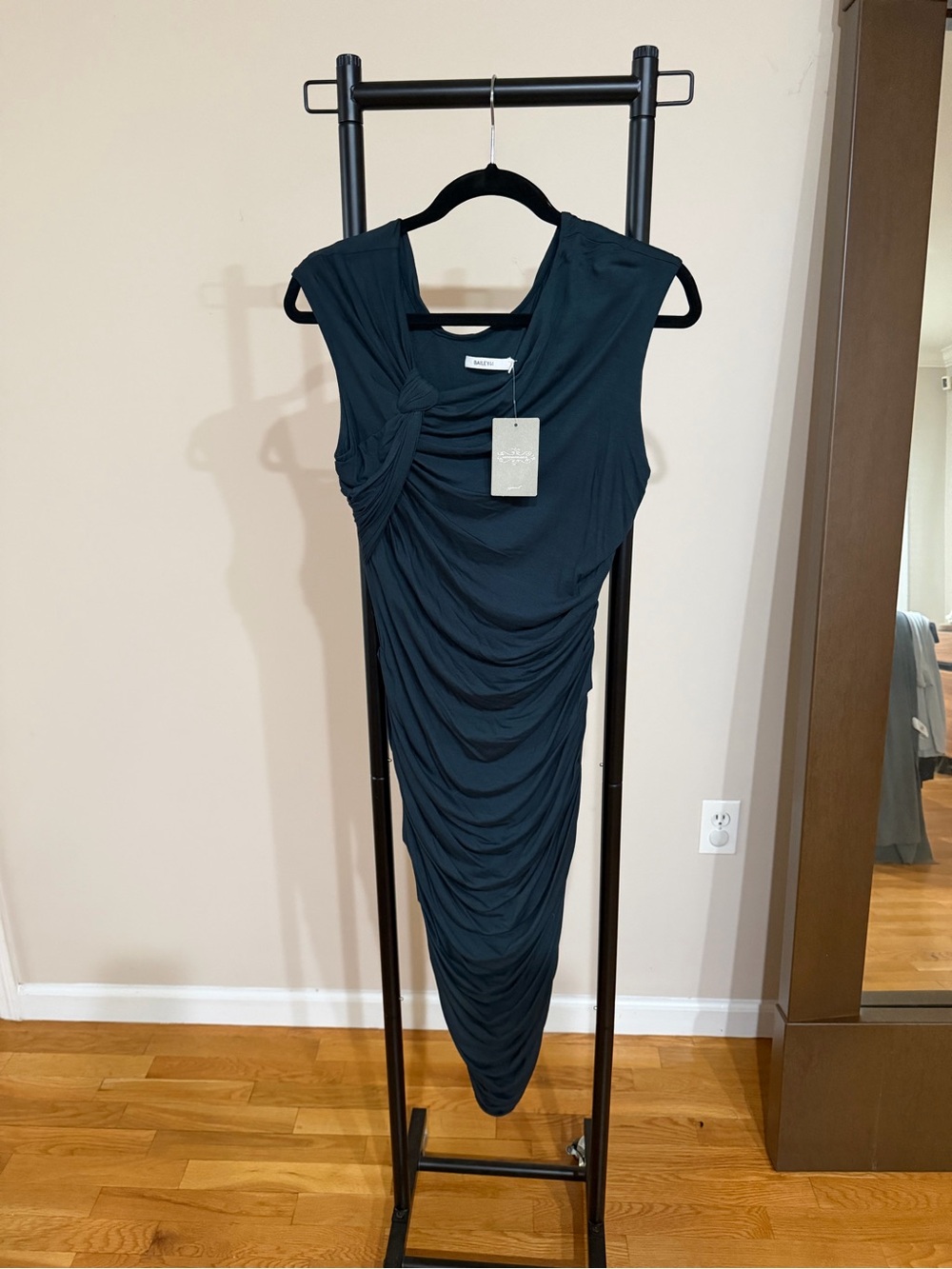 NWT BAILEY 44 Elegant Teal Ruched Women's Dress